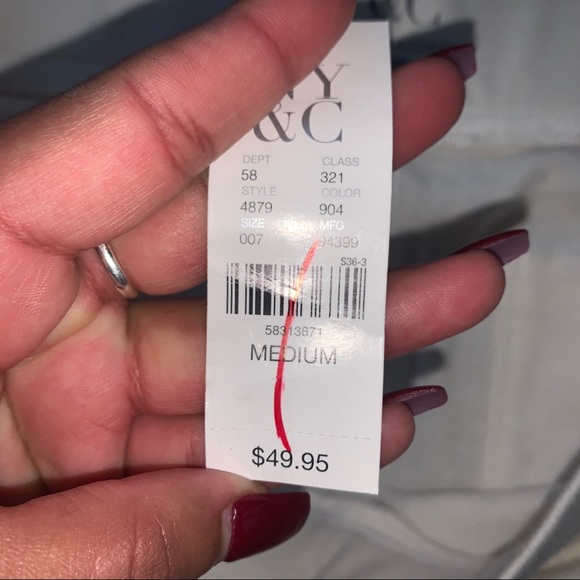 NY&C White Fleece Joggers - Picture 5 of 5